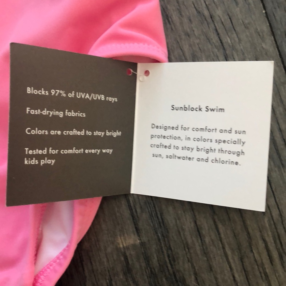 Hanna Andersson pink girl’s swimsuit - Picture 7 of 8